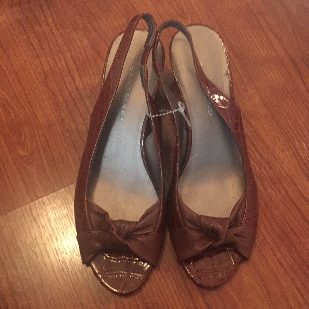 Bandalino women’s sling back wedge heels shoes